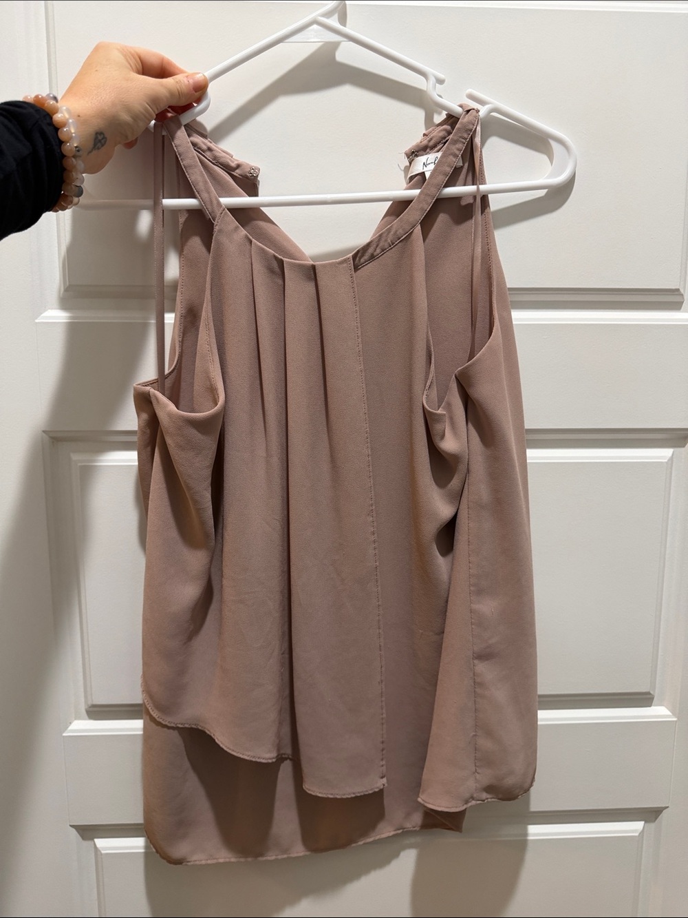 NOR Cold-Shoulder Camisole in Dusty Mauve